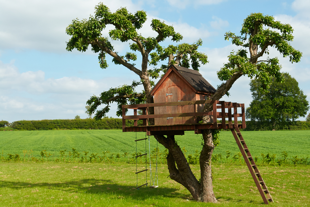 La cabane en bois pour enfant